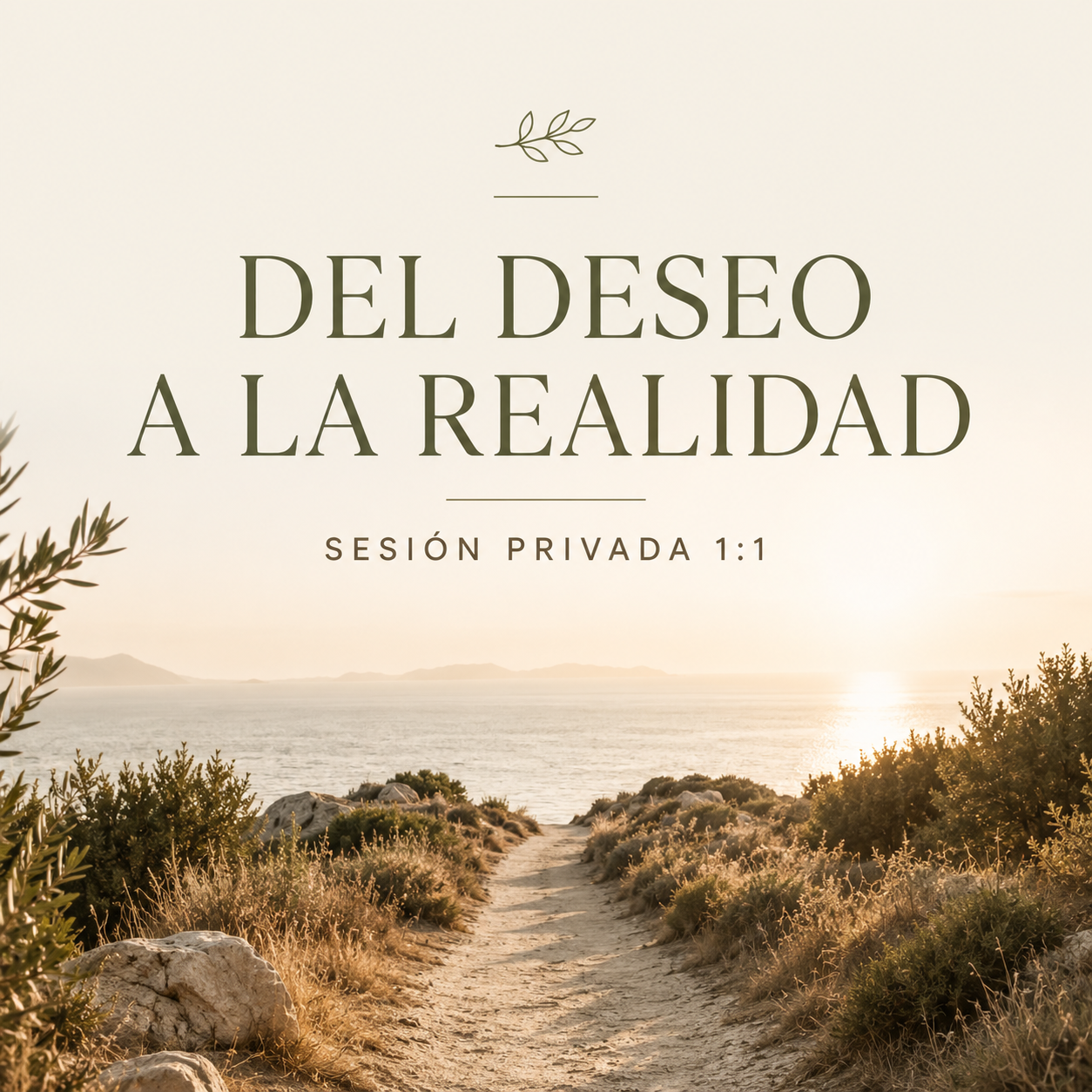 DEL DESEO A LA REALIDAD · Sesión privada 1:1 · 60 minutos